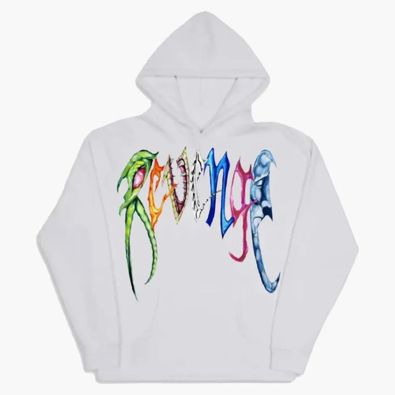 Pomsta Trippie Arch Logo Hoodie White