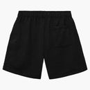 Revenge White Embroidered Basic Shorts Black