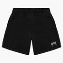 Revenge White Embroidered Basic Shorts Black