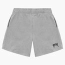 Pomsta bílé vyšívané základní šortky heather šedá