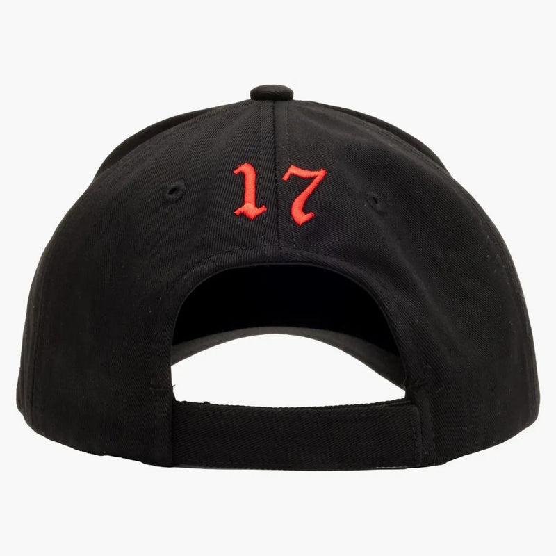 Hämnd XXXTENTACION 17 broderad mössa svart/röd
