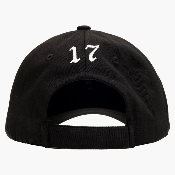 Zemsta xxxTentacion 17 haftowana czapka czarna/biała