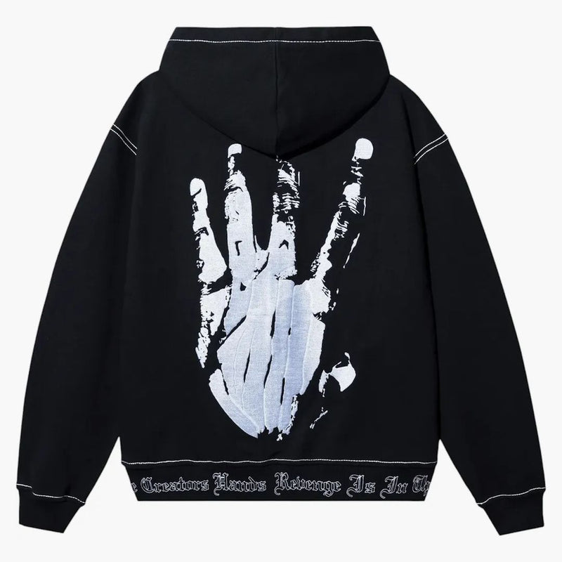 Pomsta xxxtentAcion Kill Contrast Zip Hoodie Black/White