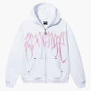 Pomsta xxxtentAcion Kill Contrast Zip Hoodie White/Pink