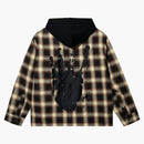 Revenge XXXtentacion Kill Hooded Flannel Brown/Black