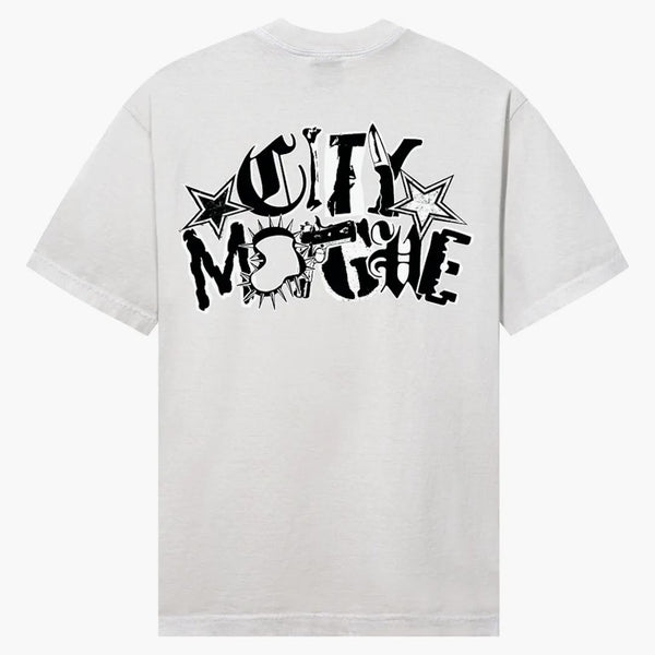 Revenge X City Morgue Arch Logo Claw Tee Cement
