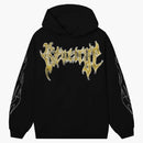 Revenge X City Morgue Grim Reaper Yellow Logo Hoodie Black