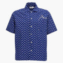Rhude beach front button down shirt navy