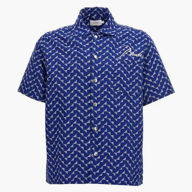Rhude Beach Front Button Down Down Down Burn