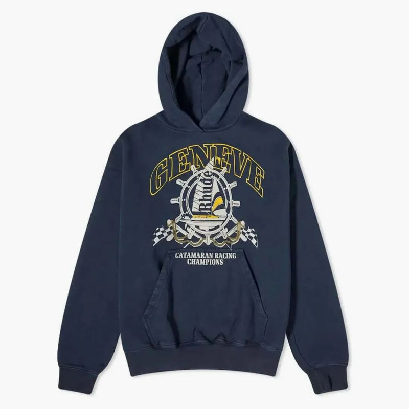Rhude Geneve Catamaran hoodie vintage svart