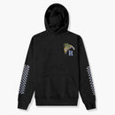 Rhude Moonlight Tropics Print Oversized Vintage Hoodie Black