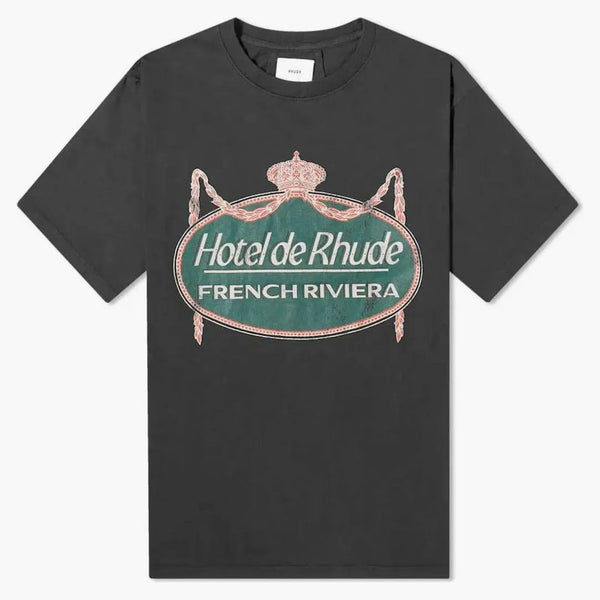 Rhude Riviera T-shirt vintage svart