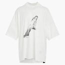 Rick Owens Bunny Print T-shirt Milk/black