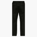 Rick Owens Cotton Drawstring Slim Long Pants Black