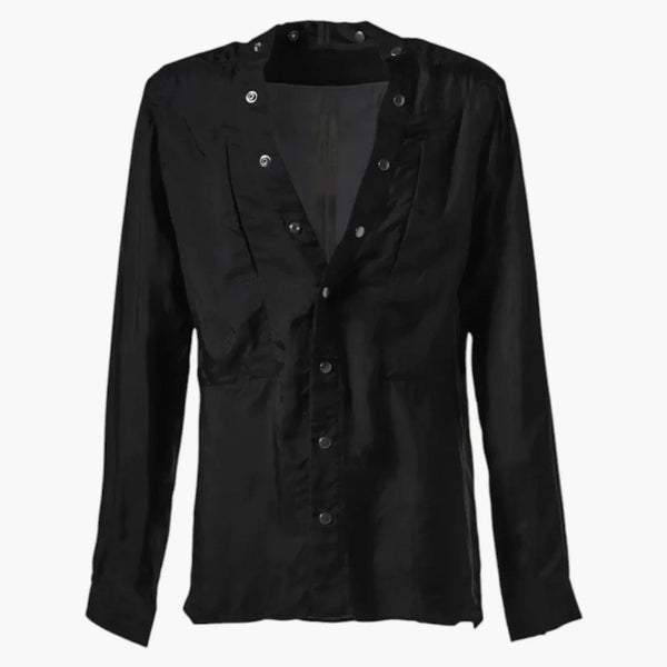 Koszula Rick Owens cupro Larry Fogpocket