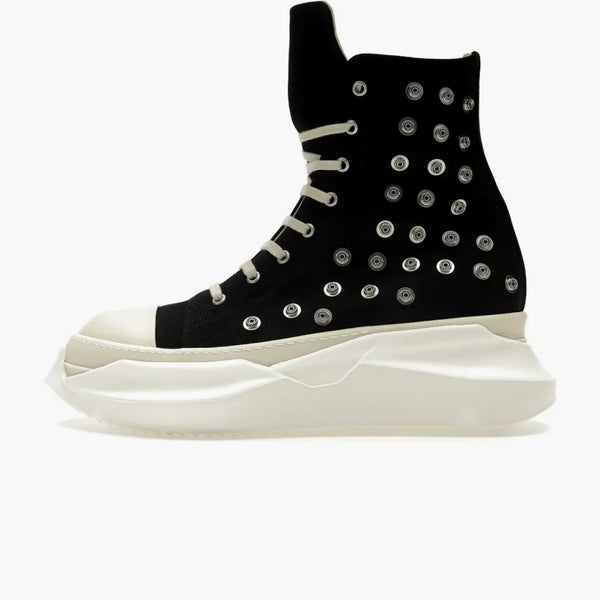 Rick Owens Drkshdw Streszczenie Sneaks Eyety Studded Eyelets Czarne mleko