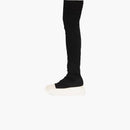 Rick Owens Drkshdw Abstract Stockings Boot Black Milk (Women's)