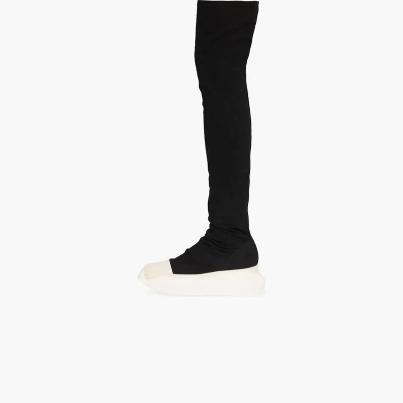 Rick Owens Drkshdw Abstraktní punčochy boot Black Milk (Dámské)