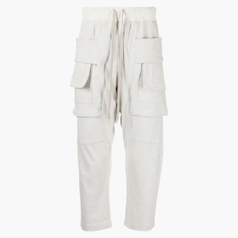 Rick Owens Drkshdw Creatch Cargo Drawstring Pants Oyster