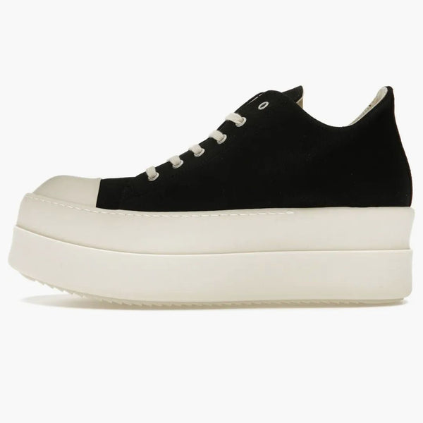 Rick Owens Drkshdw doble parachoques Low Leche negra