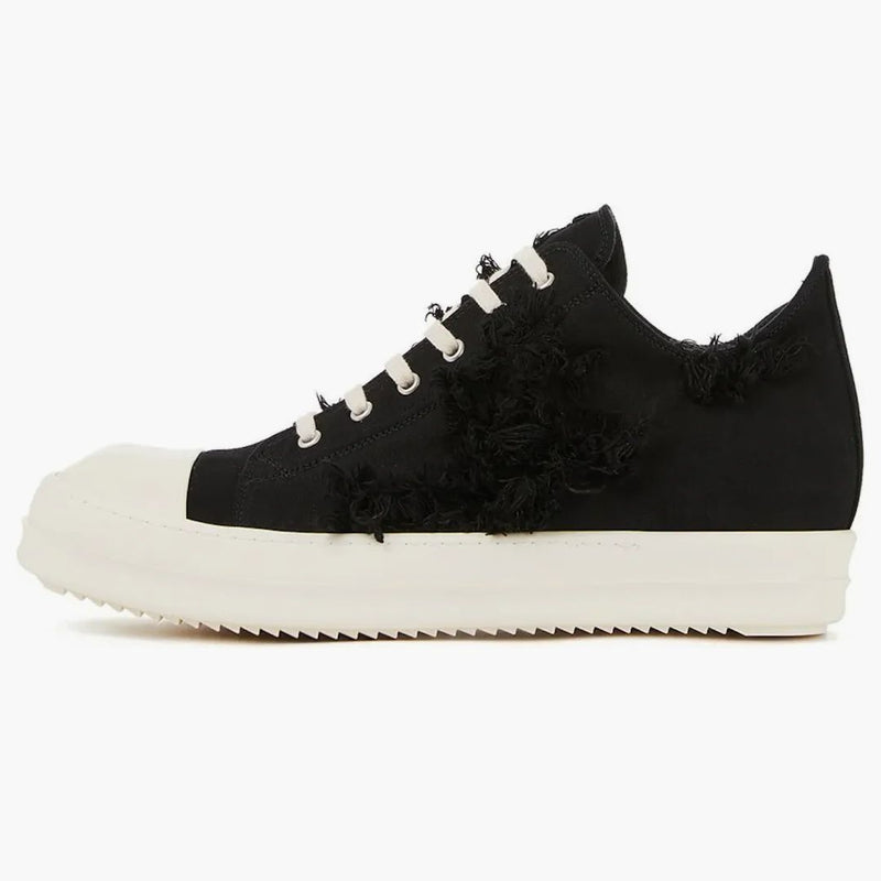 Rick Owens Drkshdw Fogachine Slashed Stretch denim Low Black Milk
