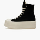 Rick Owens Drkshdw Mega Bumper Canvas Sneaks Black Milk