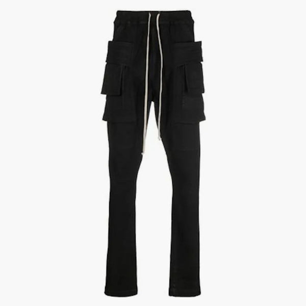 Rick Owens Drkshdw Skinny Cargo Trousers Black/Milk