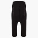 Rick Owens Drawstring Cropped Pantaloni Black