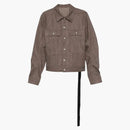 Rick Owens Drkshdw Trucker Kurtka ciemna kurz