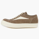 Rick Owens Vintage Sneaks Velour Suede Dust Gray Milk White