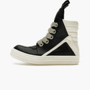 Rick Owens Geobasket Oversized Eyelet Black Milk