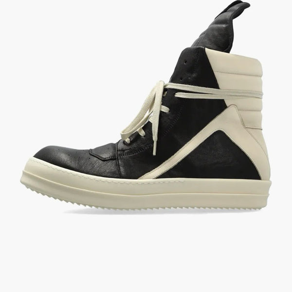 Rick Owens Geobasket High Black Milk