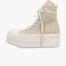Rick Owens Hollywood Drkshdw doble parachoques High Pergamino perla (mujer)