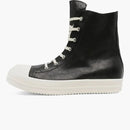 Rick Owens Hollywood High Black Milk Waxed Leather