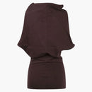 Rick Owens Jersey Shroud T-Shirt Mahogany