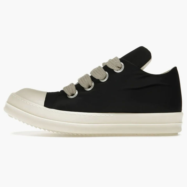 Rick Owens Jumbo koronkowy bufor recyklingu Low Czarne mleko SS24