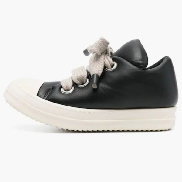 Rick Owens Porterville Jumbo z sznurkiem Low Czarne mleko (damskie)