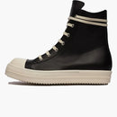 Rick Owens Ramones Leather High Top Black Cream