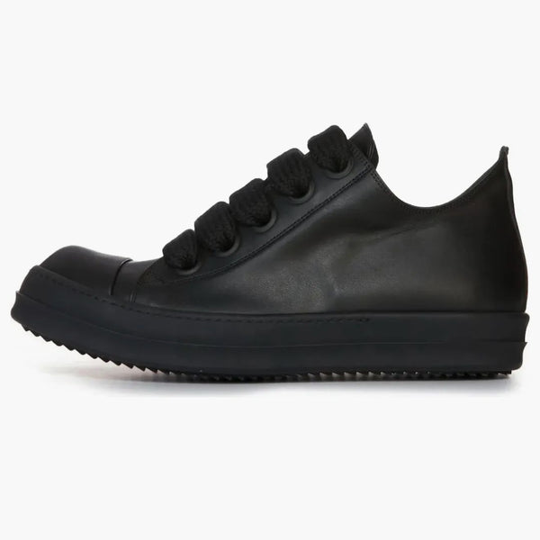 Rick Owens Lido Jumbo atado Low Negro