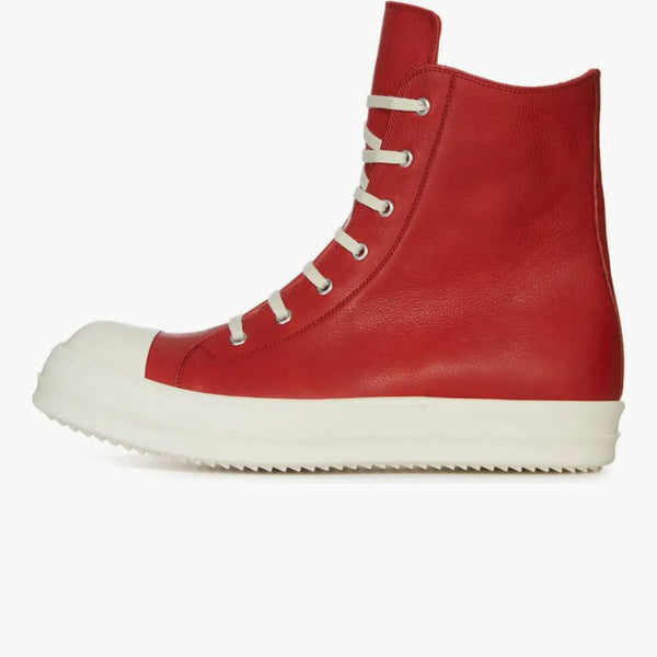 Rick Owens Lido Ramones High Top Red Milk SS24