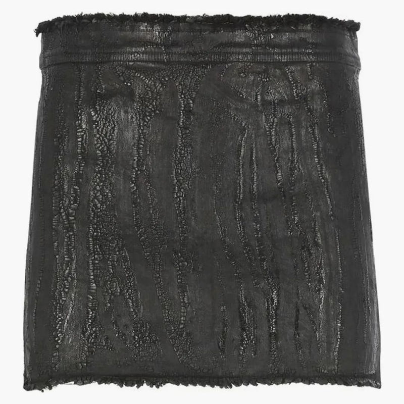 Rick Owens mini džínové sukně černá