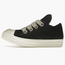 Rick Owens Portille Pista Jumbo Lace Lace Low Leche negra