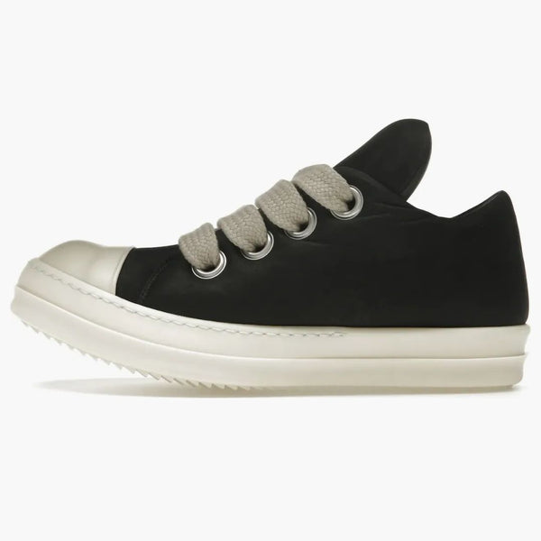 Rick Owens Porterville Runway Jumbo Koronkowy wyściełany Low Czarne mleko