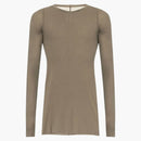 Rick Owens Rib LS T-shirt dust