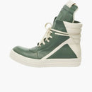 Rick Owens Strobe Geobasket High Teal Milk White