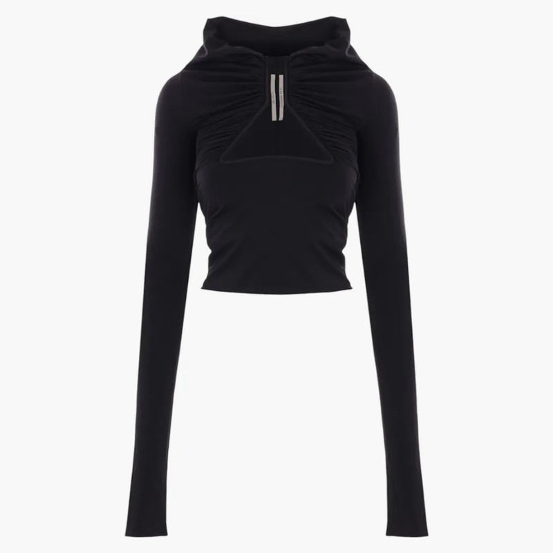 T-shirt Rick Owens Jersey LS Prong Jersey Black
