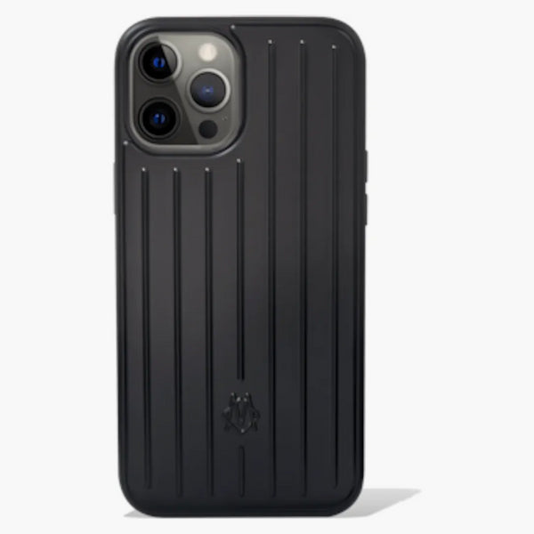Rimowa Polycarbonate Matte Black Groove Case For Iphone 12 Pro Max