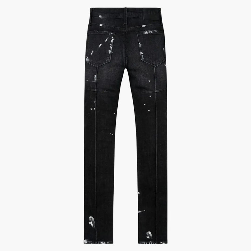 Rta Clayton Distressed Charcoal Paint Jean Black