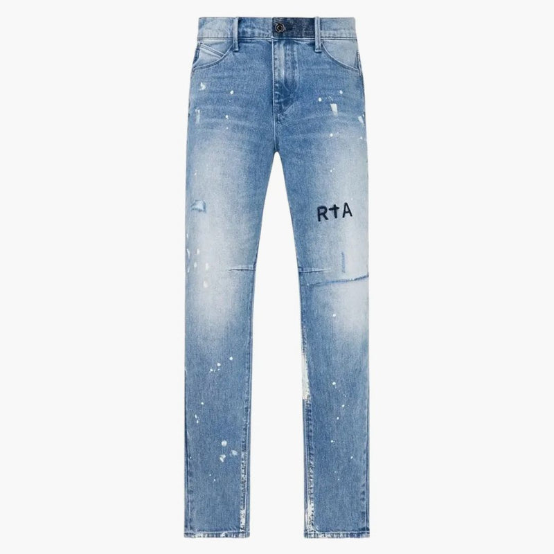 Rta Clayton Jean Distressed White Paint/blue