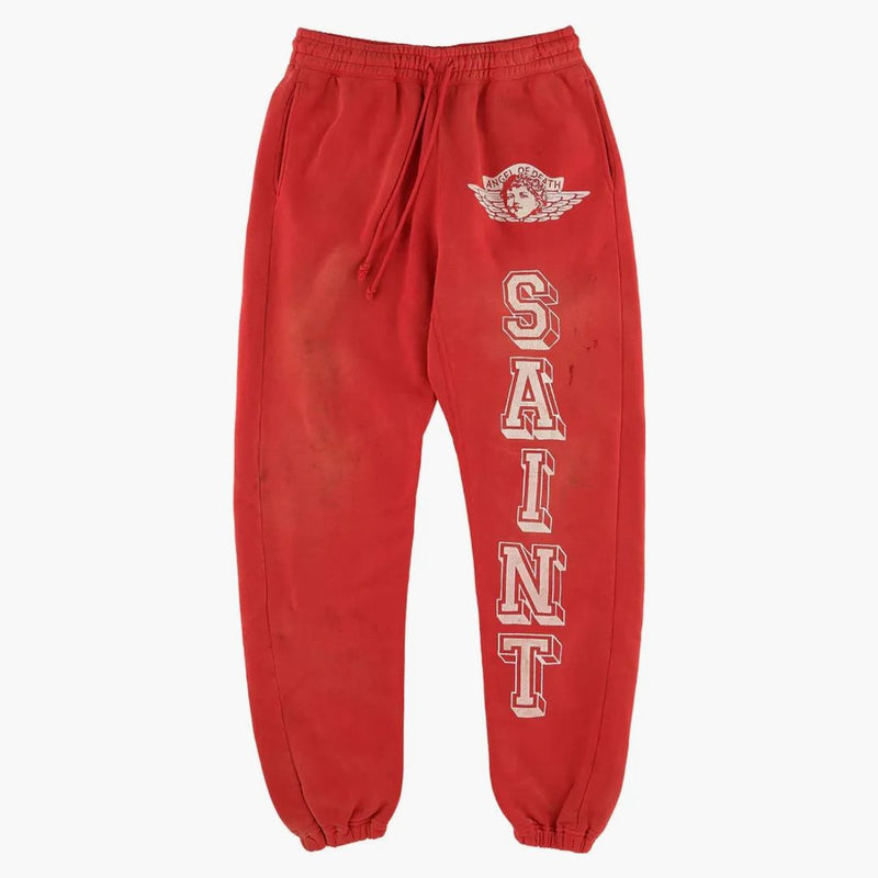 Saint Mxxxxxx Angel Of Death Sweatpants Red